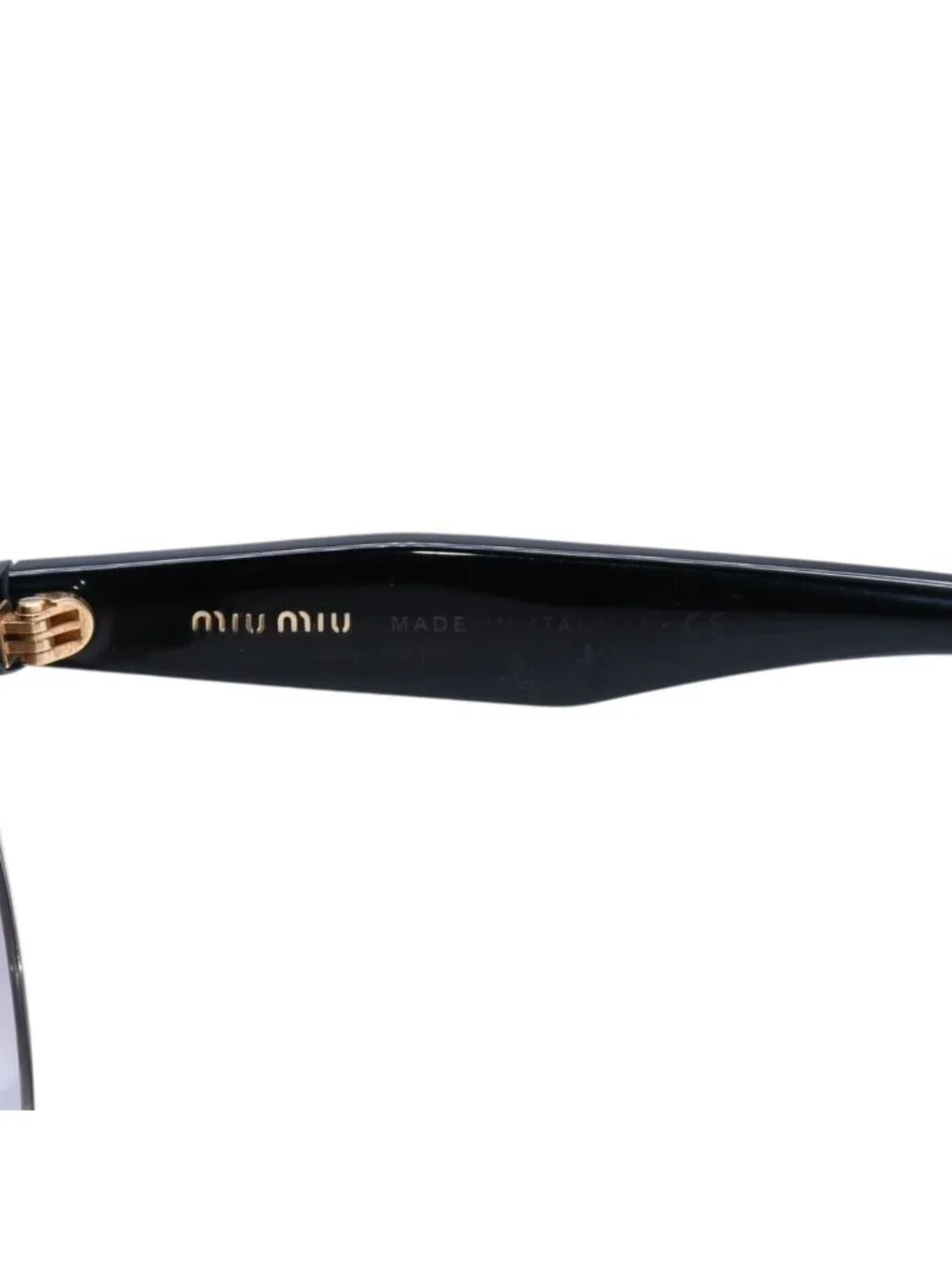 Miu Miu Cat Eye Sunglasses Eyewear Rhinestone Black